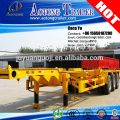 Good quality 3 axles terminal 45ft skeleton/chassis container transport semi trailer